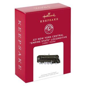 New! Lionel 221 Empire State Locomotive Hallmark Keepsake Christmas Ornament